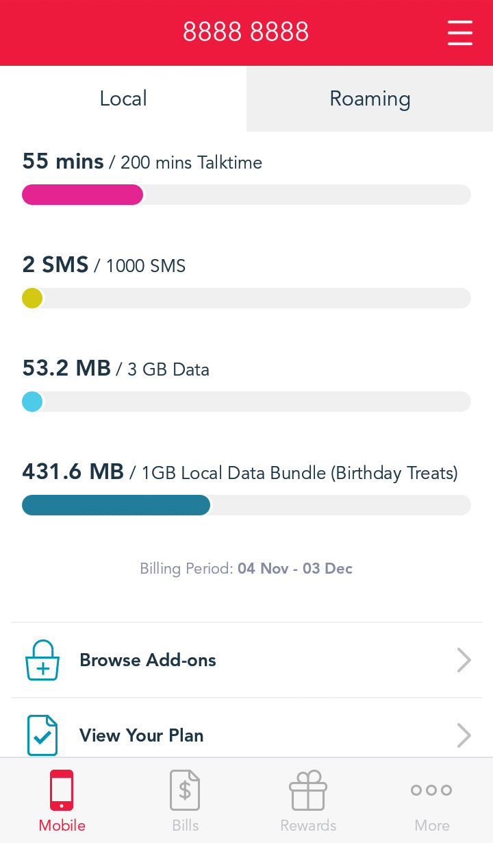 singtel how to know my number