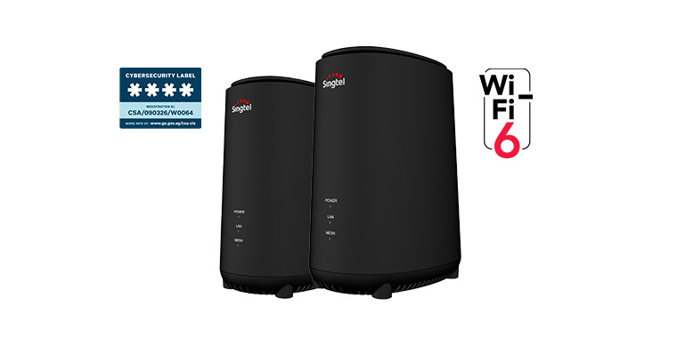 2gbps mesh plan with a pair of wifi 6 mesh device - Singtel