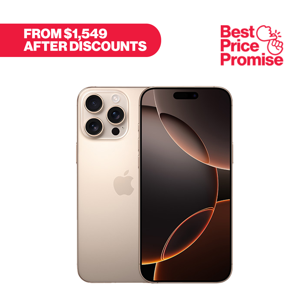 Get iPhone 16 Pro Max with the best price in Singapore with Singtel's Best Price Promise - Shop now