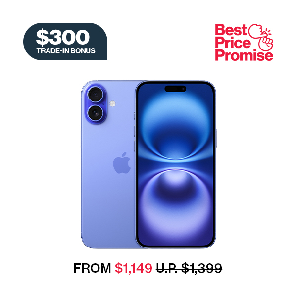 Shop iPhone 16 Plus, no plan needed.