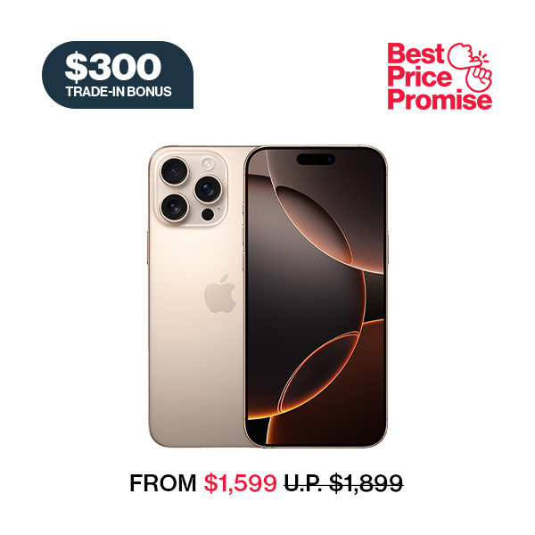 Shop iPhone 16 Pro Max,  no plan needed.
