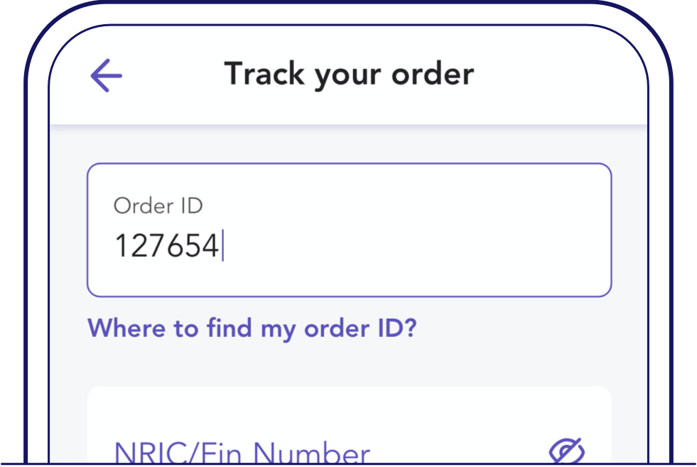 Login with Order ID - Singtel broadband support