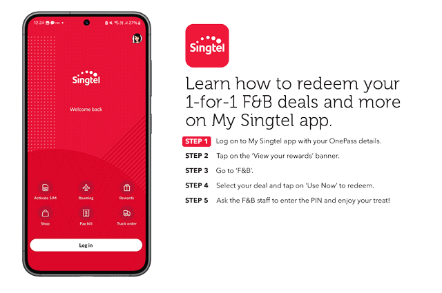 Explore your Red benefits on My Singtel app