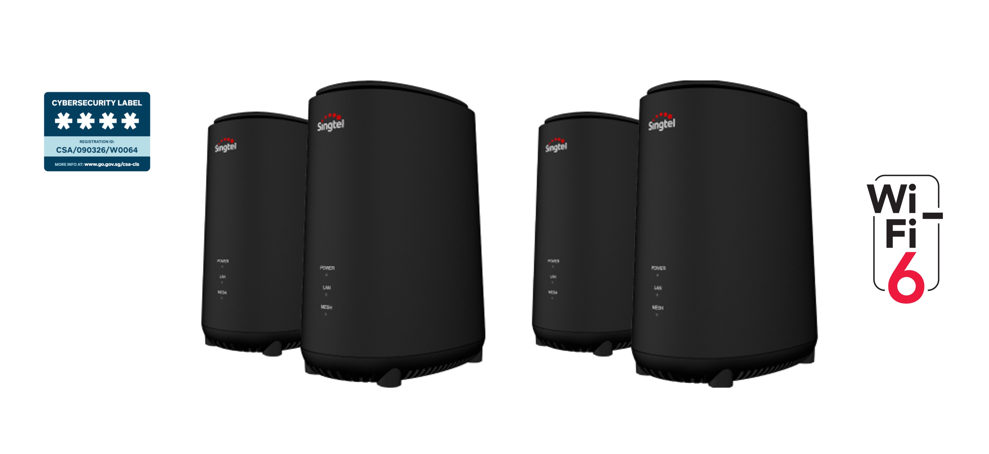 Home Priority 2Gbps Mesh with 4 Singtel WiFi 6 Mesh Extenders offer - Singtel