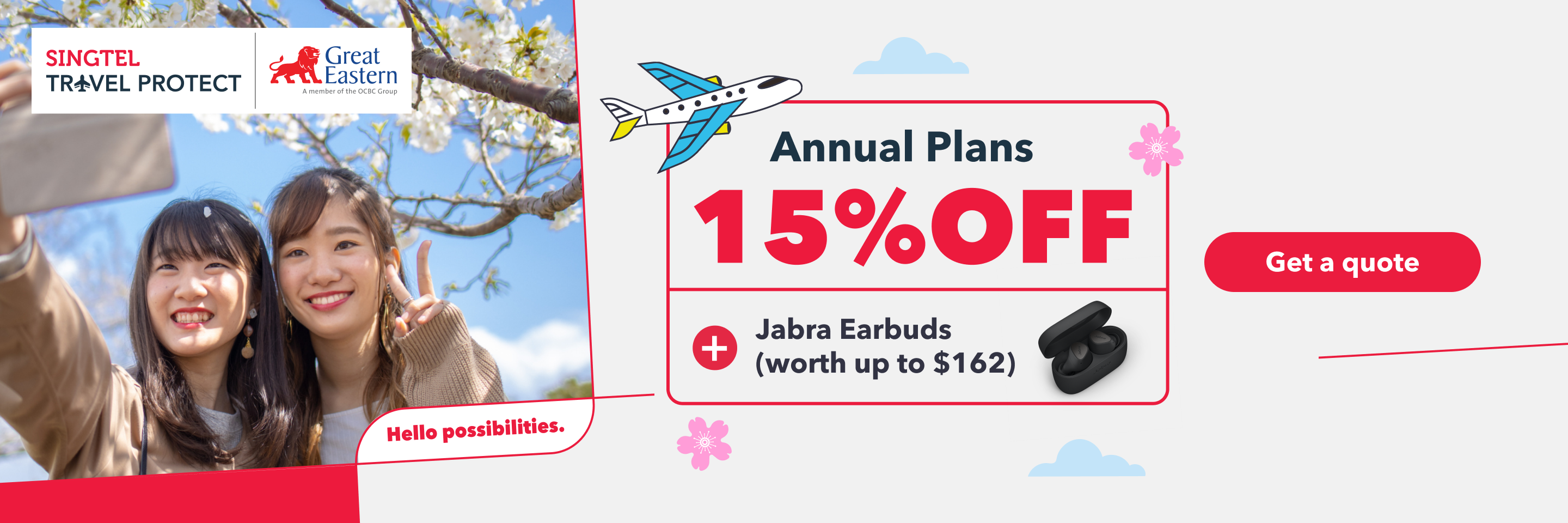Singtel Travel Protect - 55% off Single Trip Plans