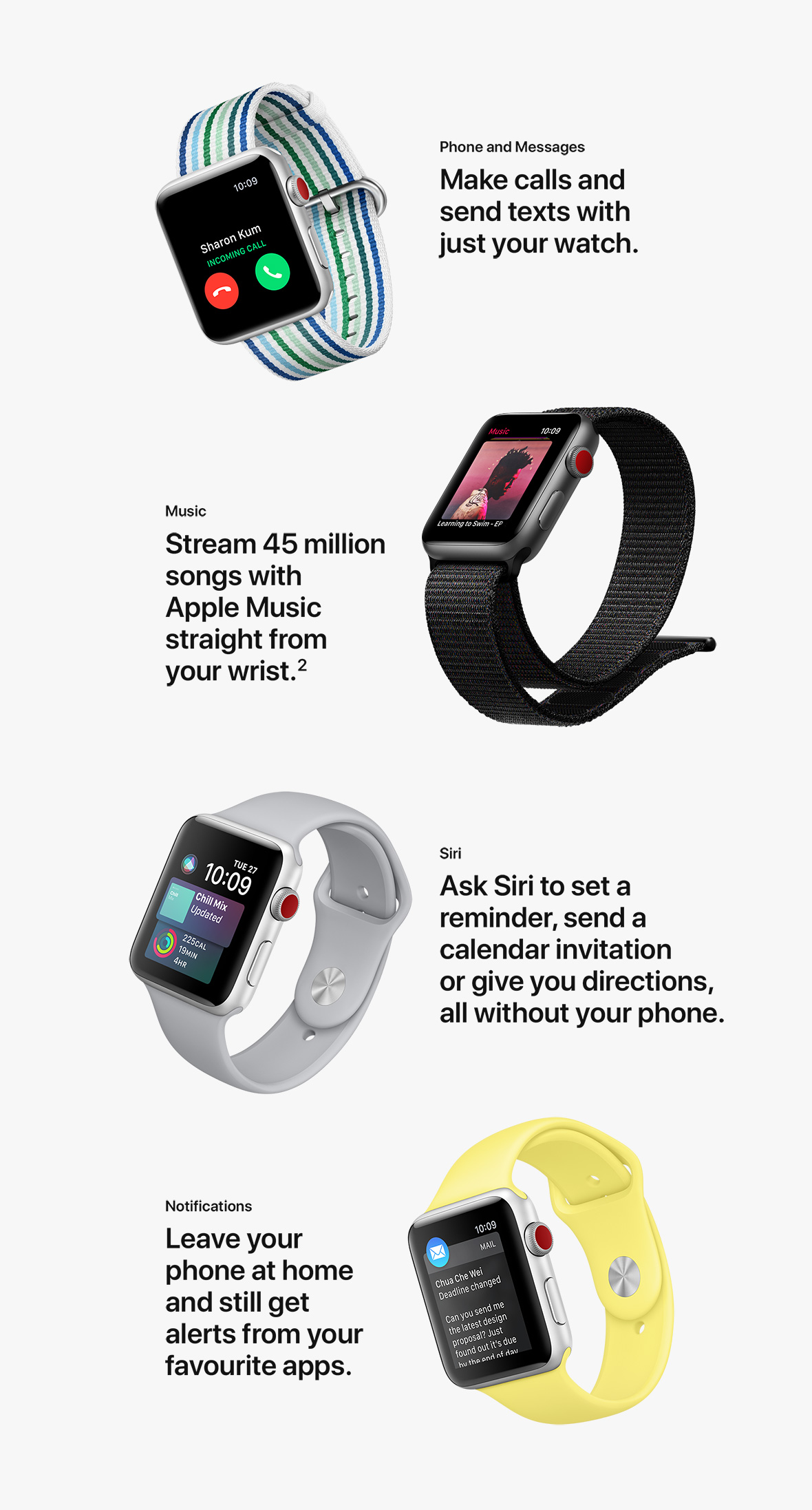 Can you make calls on on sale apple watch series 3 without cellular