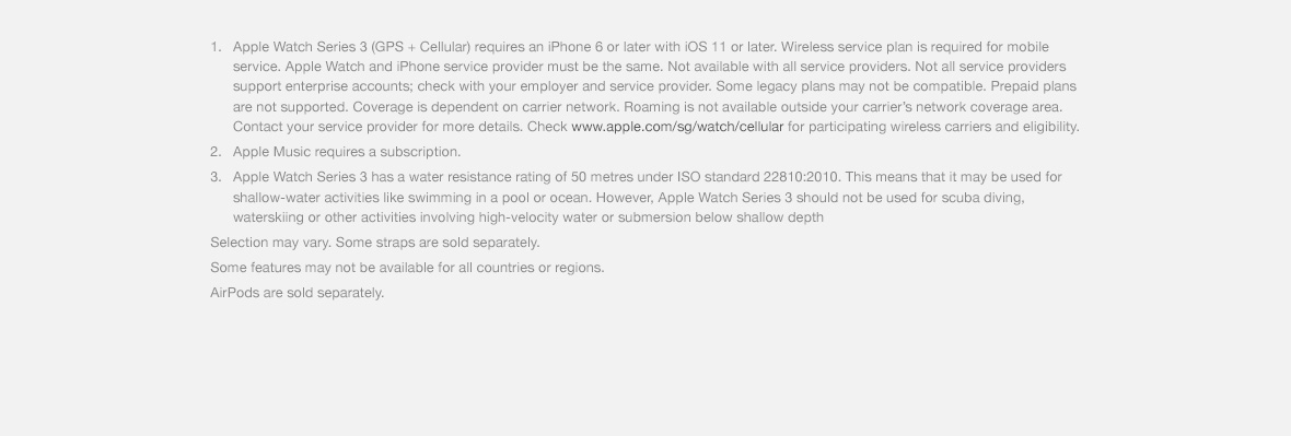 Apple Watch Series 3 Cellular
