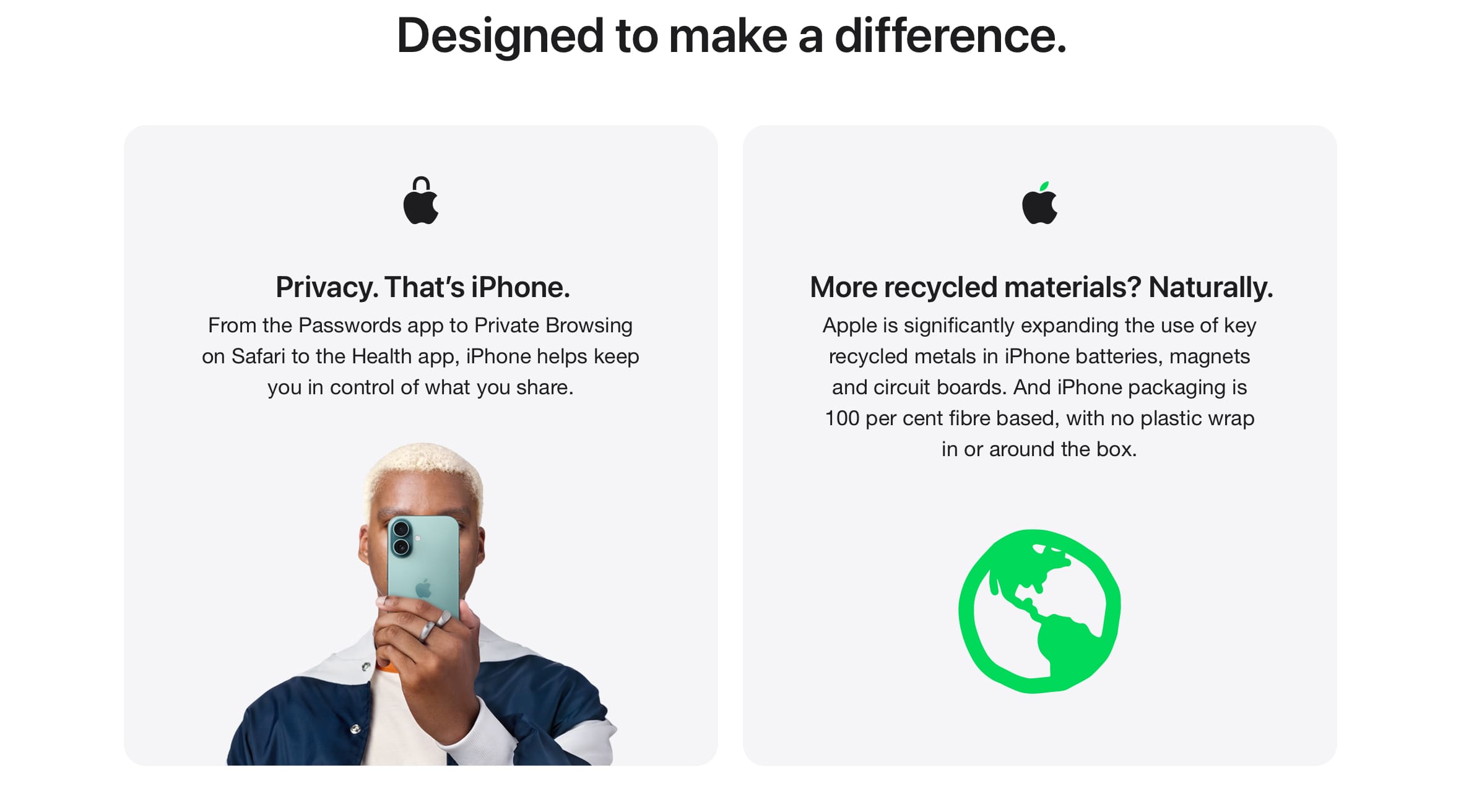iPhone 16: more privacy from passwords to private browsing, more recycled materials used - Singtel