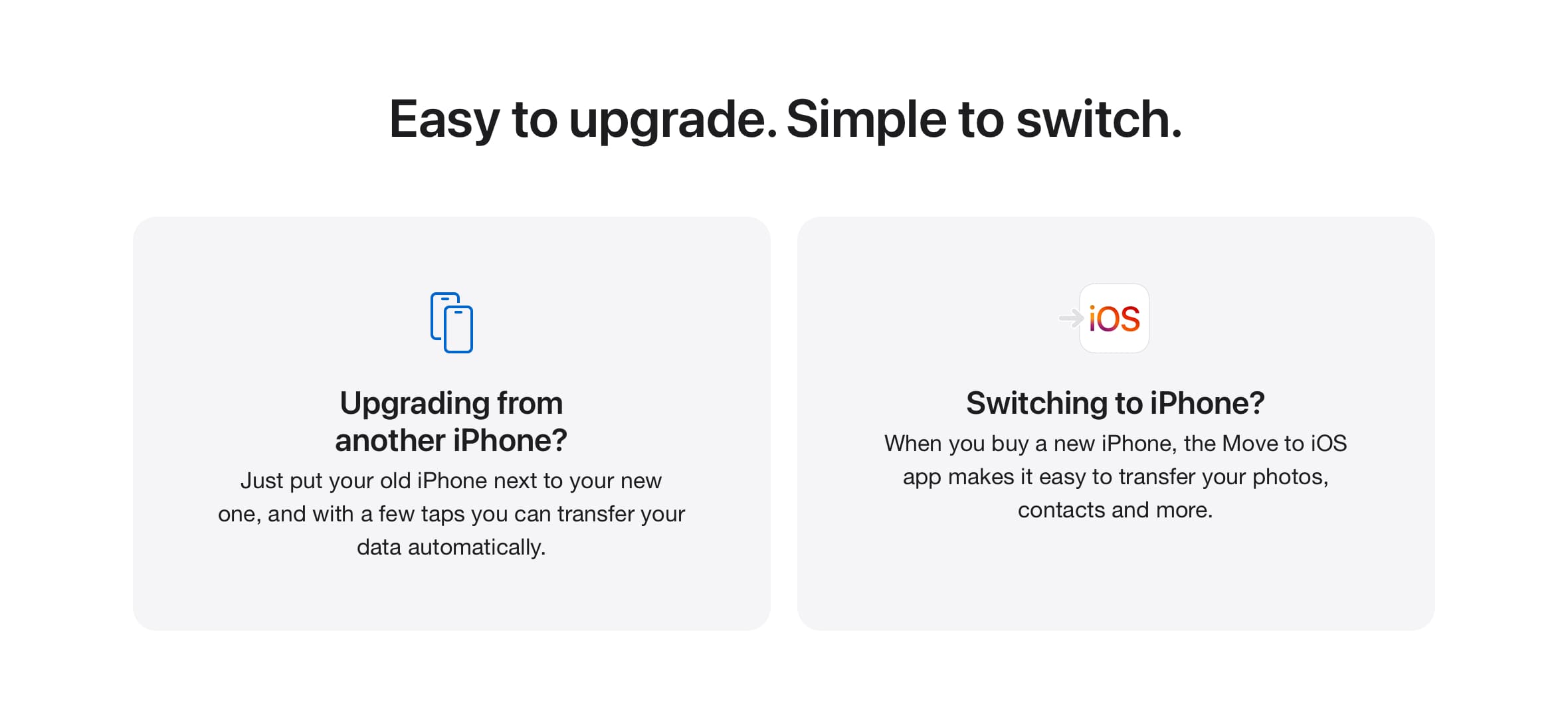 iPhone 16: Easy to upgrade from another iPhone; Simple to switch to iPhone - Singtel