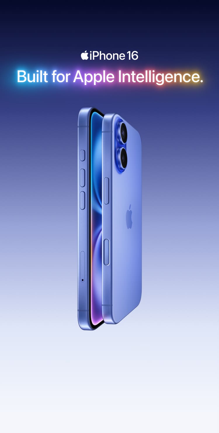 iPhone 16 - Compatible with Apple Intelligence (AI). Get yours now with Singtel.