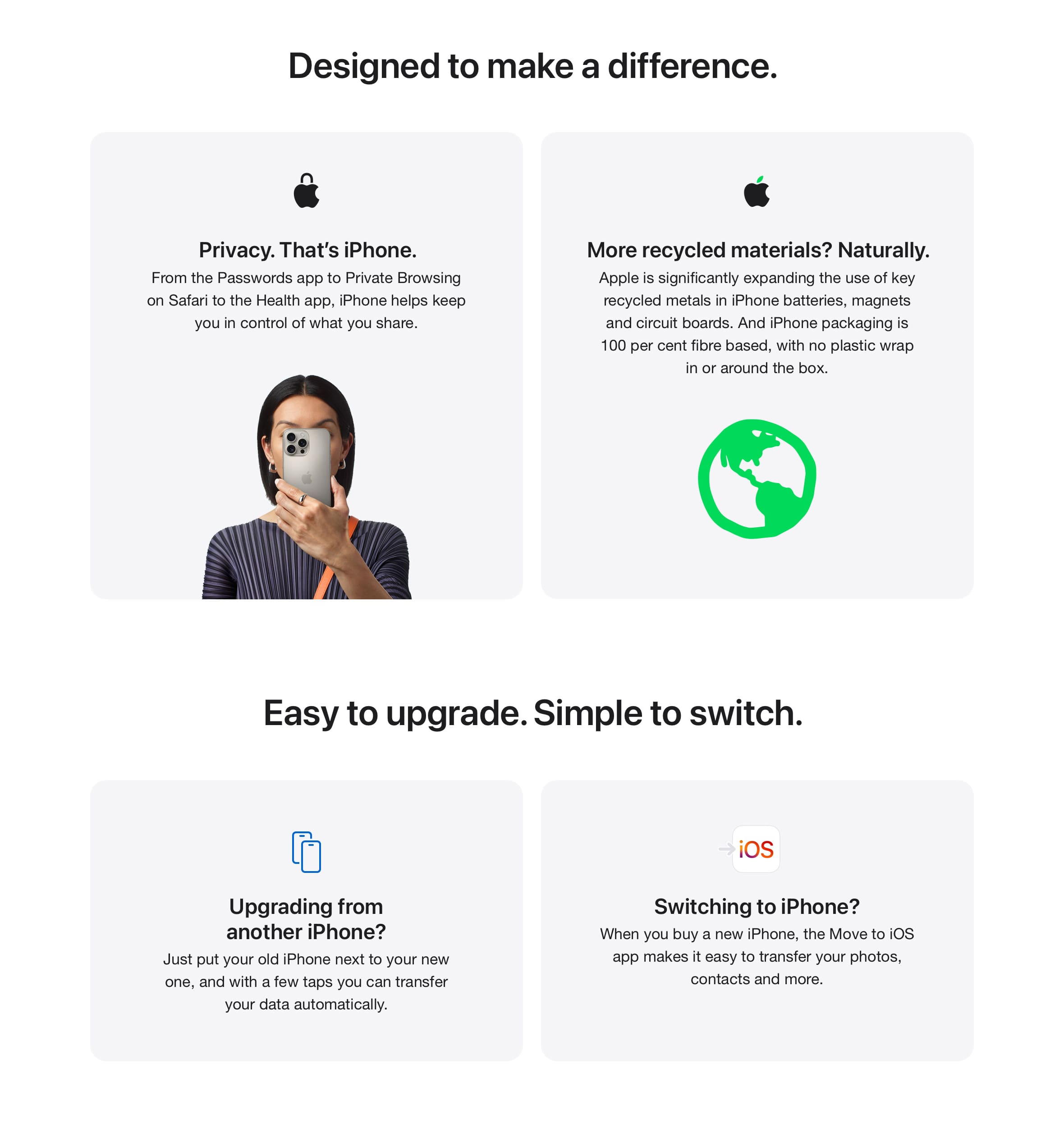 iPhone 16 Pro: more privacy, more recycled materials used, easy to upgrade & switch - Singtel
