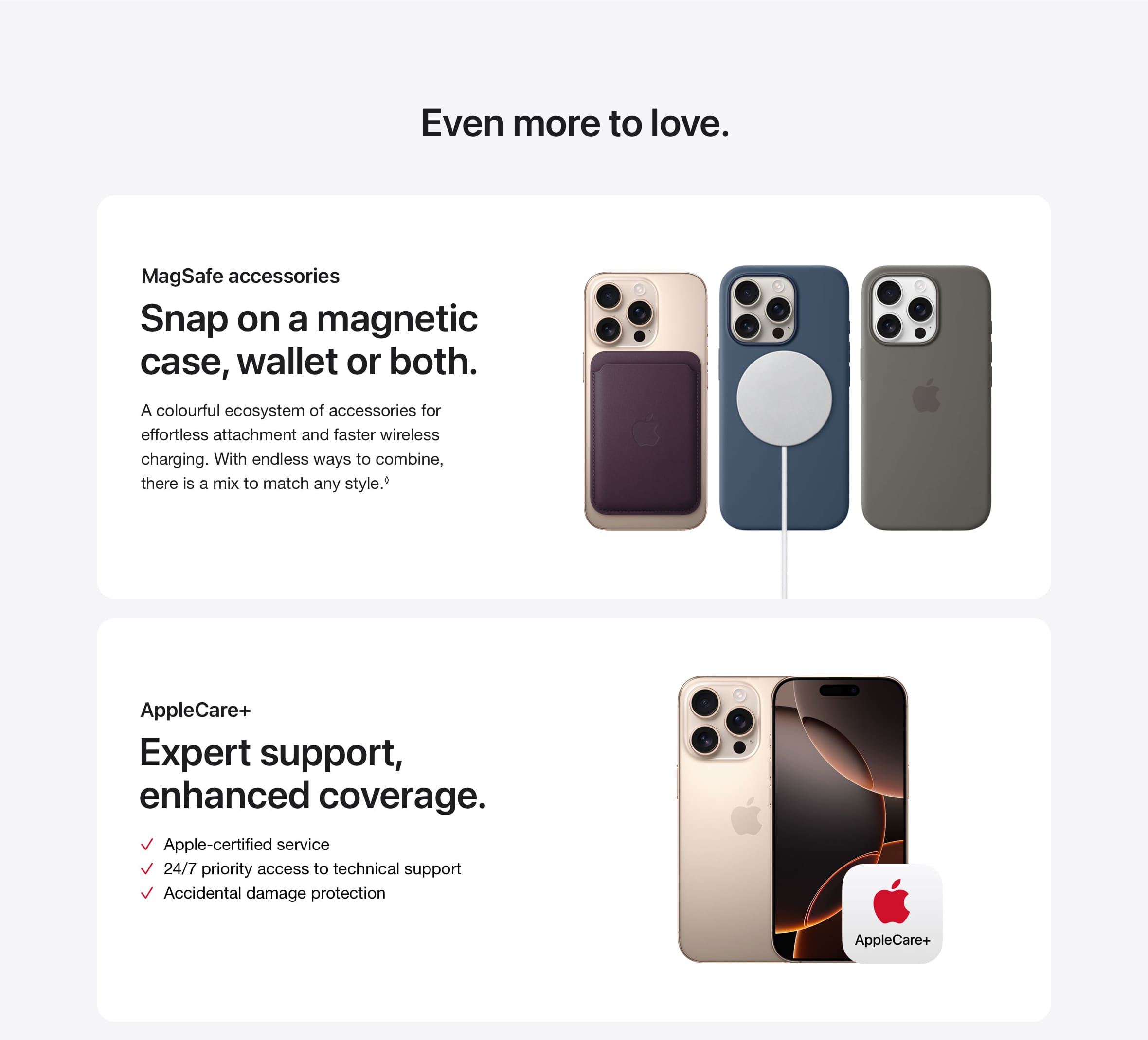 iPhone 16 Pr: magsafe accessory & AppleCare+ for expert support, enhanced coverage for your new iphone - Singtel