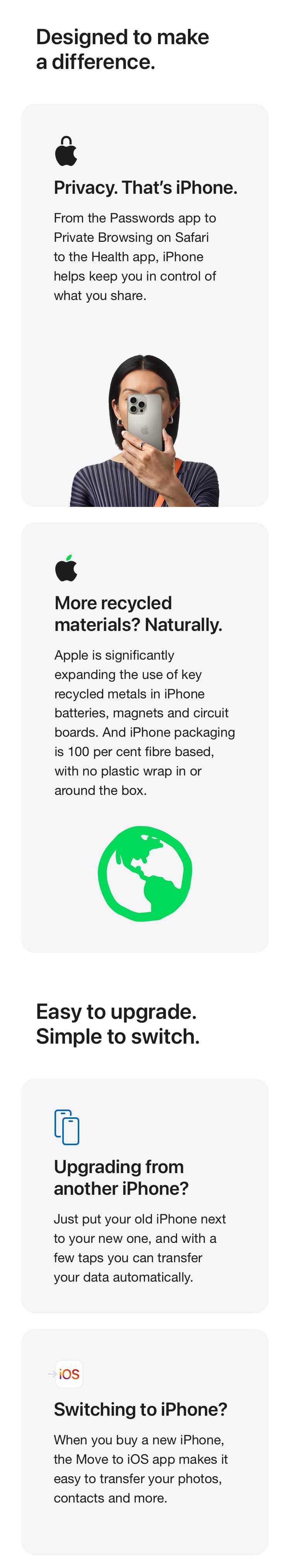 iPhone 16 Pro: more privacy, more recycled materials used, easy to upgrade & switch - Singtel