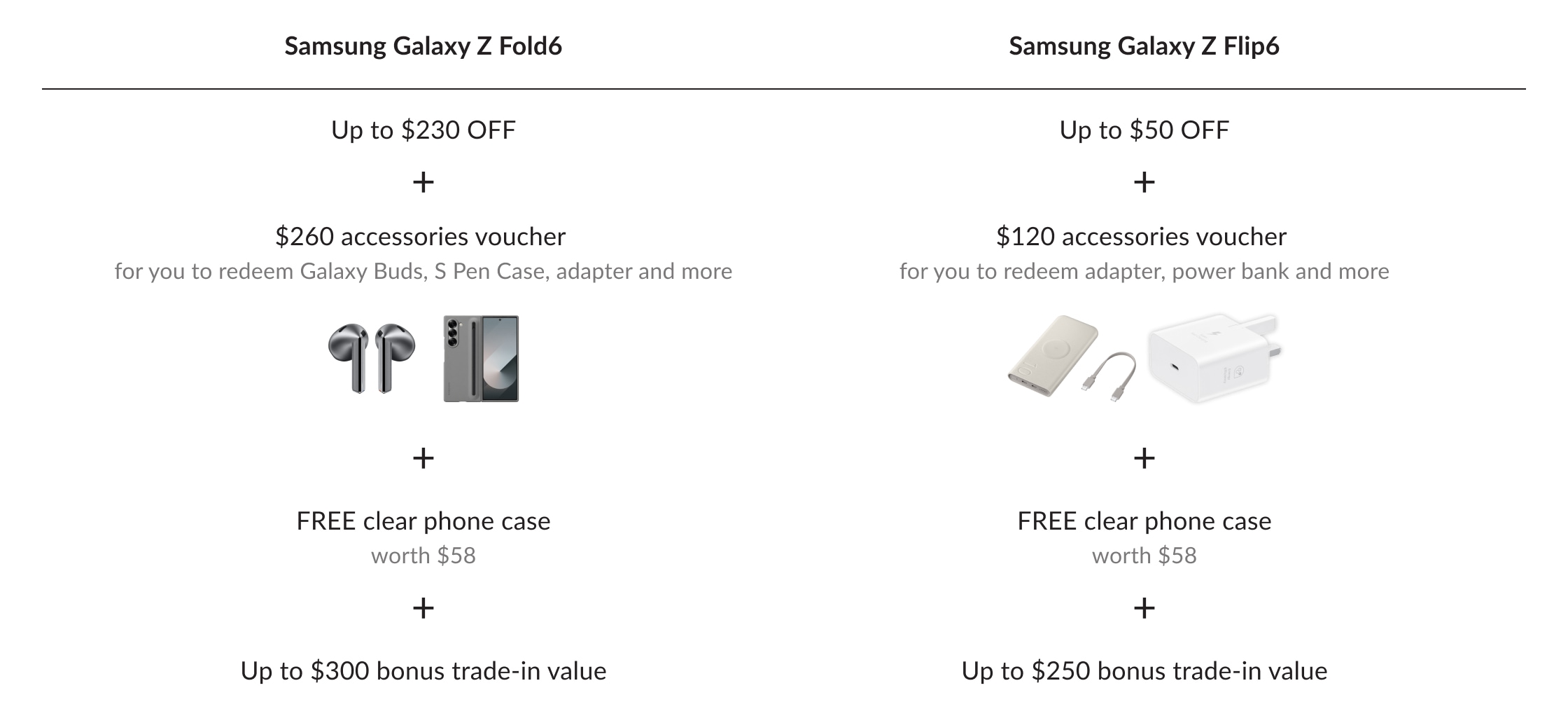 Save up to $848 on the all-new Galaxy Z Series with FREE accessories & extra trade-in bonus.