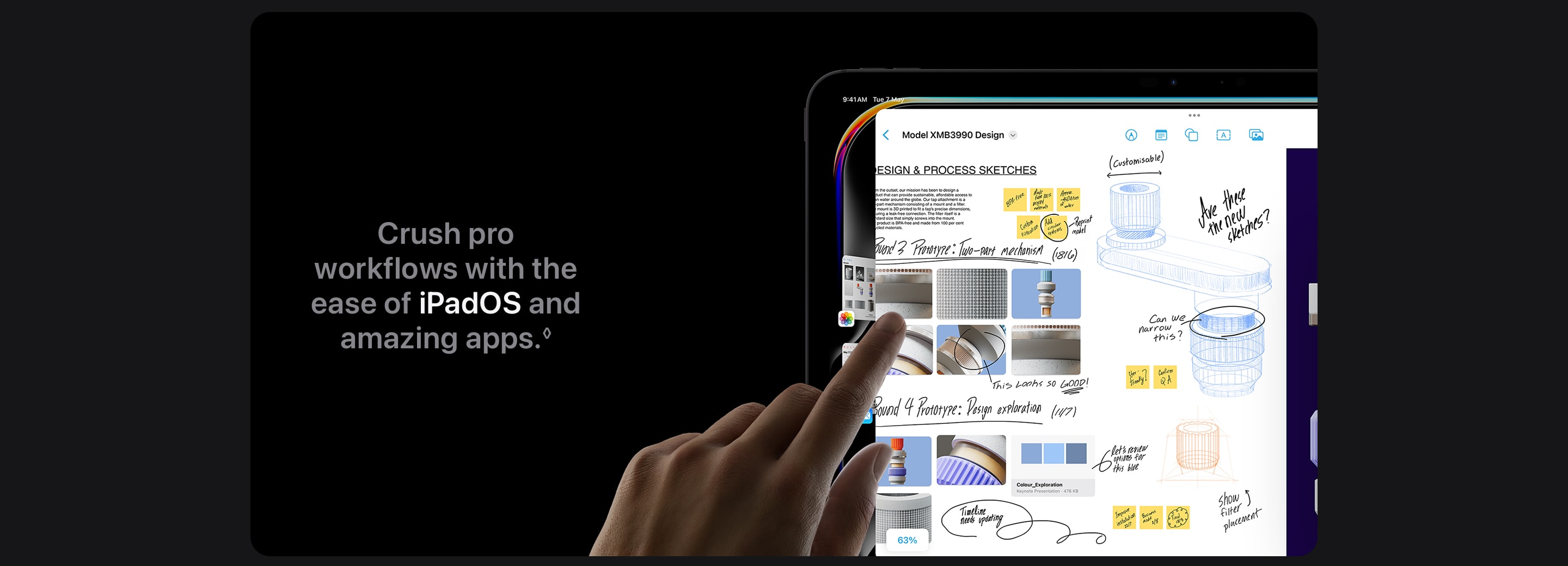 Crush pro workflows with the ease of iPadOS and amazing apps. Refer to legal disclaimers.