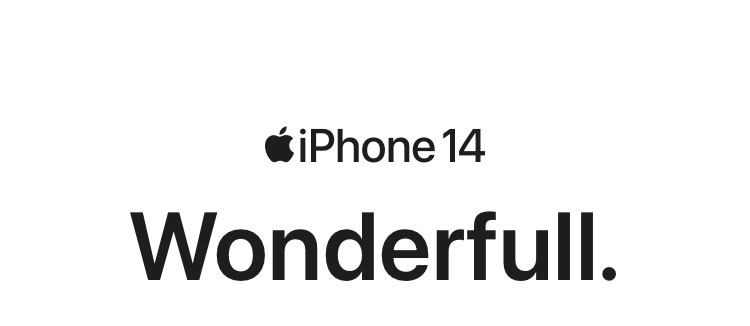 iPhone 14. Wonderfull.
