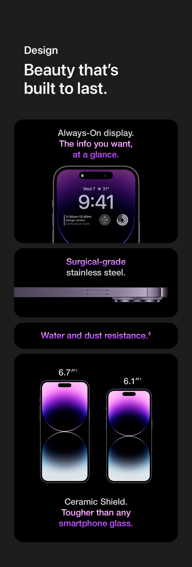 Display of iPhone 14 pro - Singtel