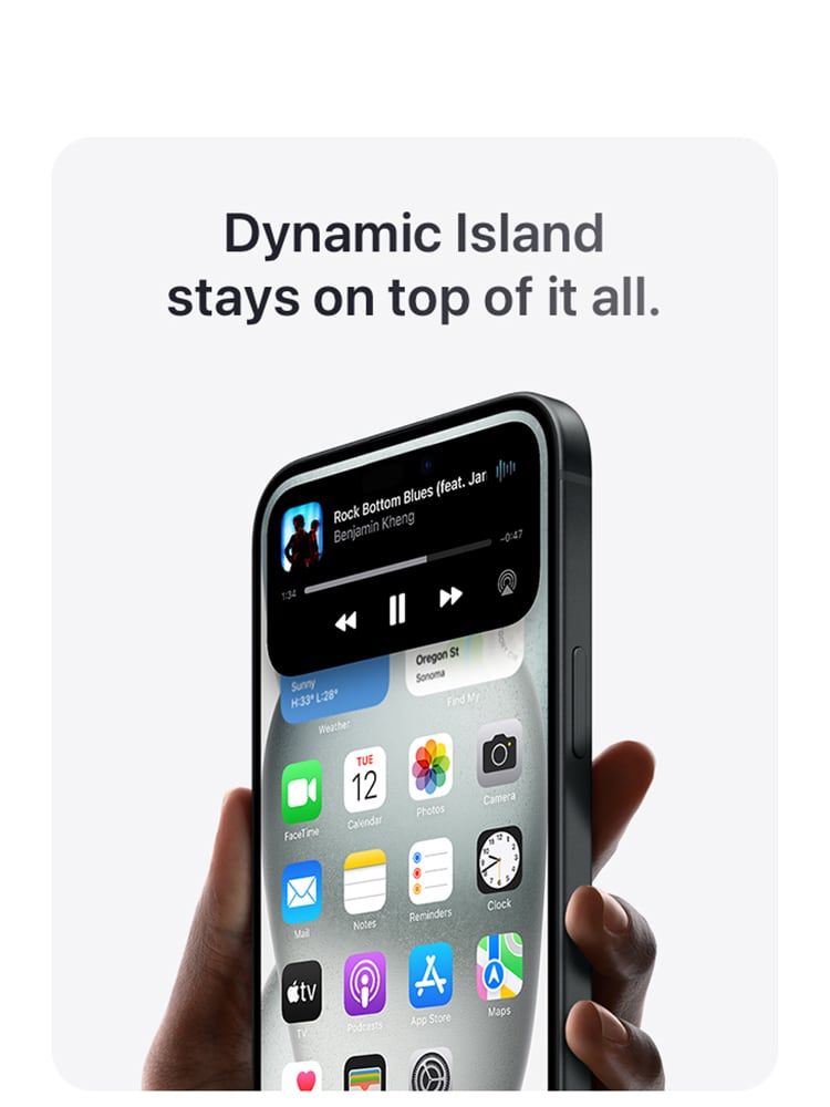 iPhone 15 Dynamic Island - Singtel
