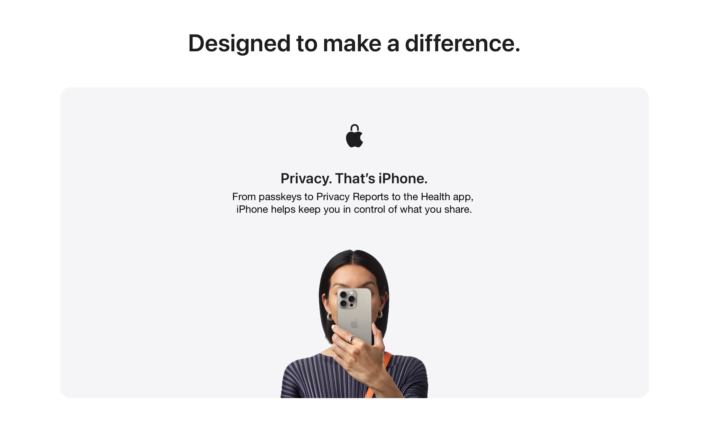 iPhone 15 Pro: Your guardian of privacy, putting you in control of your shared information for  secure digital experience