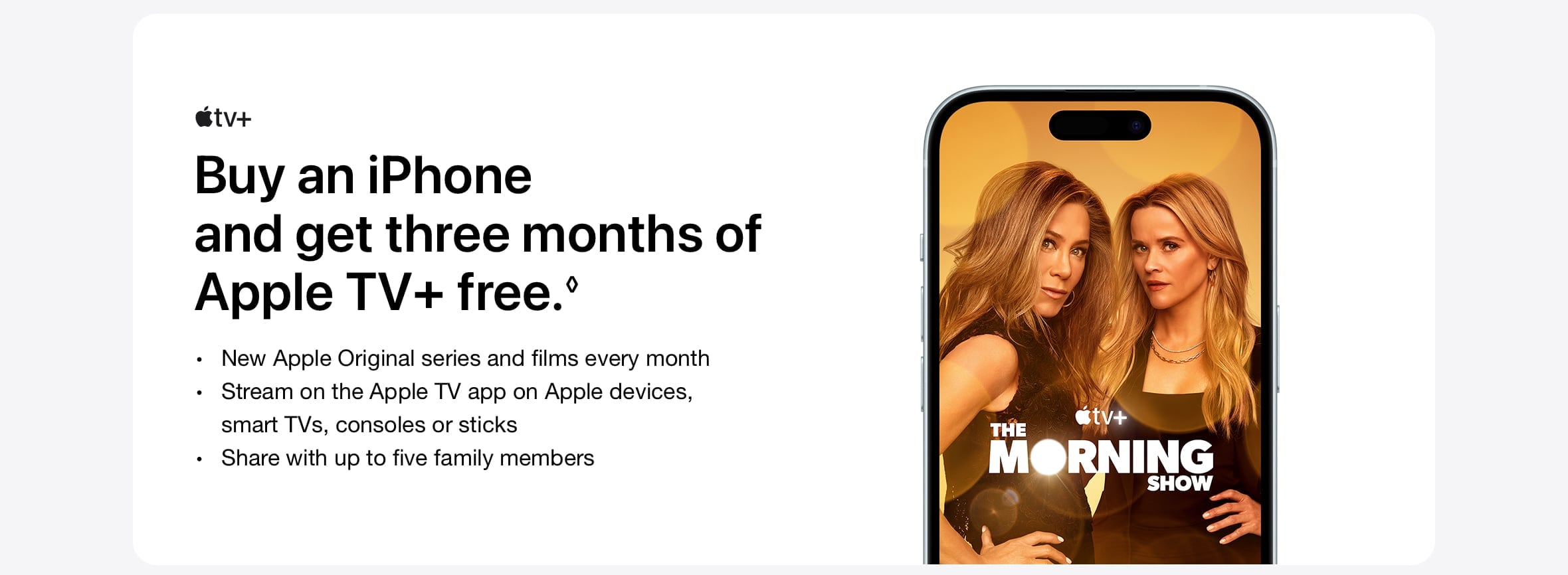 Buy a new iPhone 15 Pro and get 3 months of Apple TV+ free - Singtel