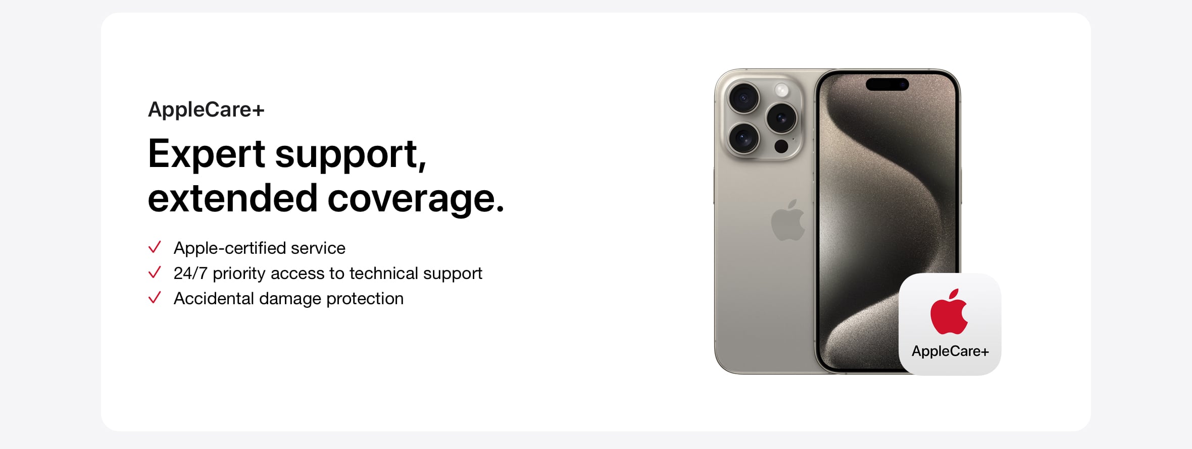 AppleCare+ offers expert support and extended coverage - Singtel