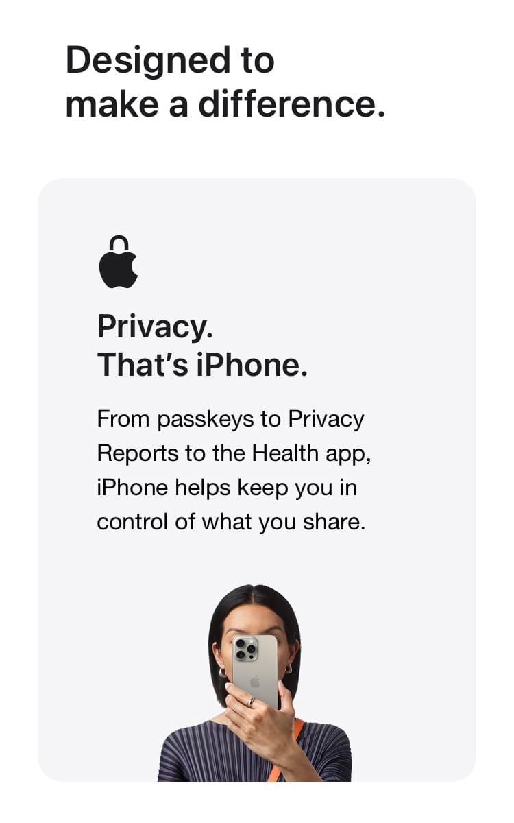 iPhone 15 Pro: Your guardian of privacy, putting you in control of your shared information for  secure digital experience