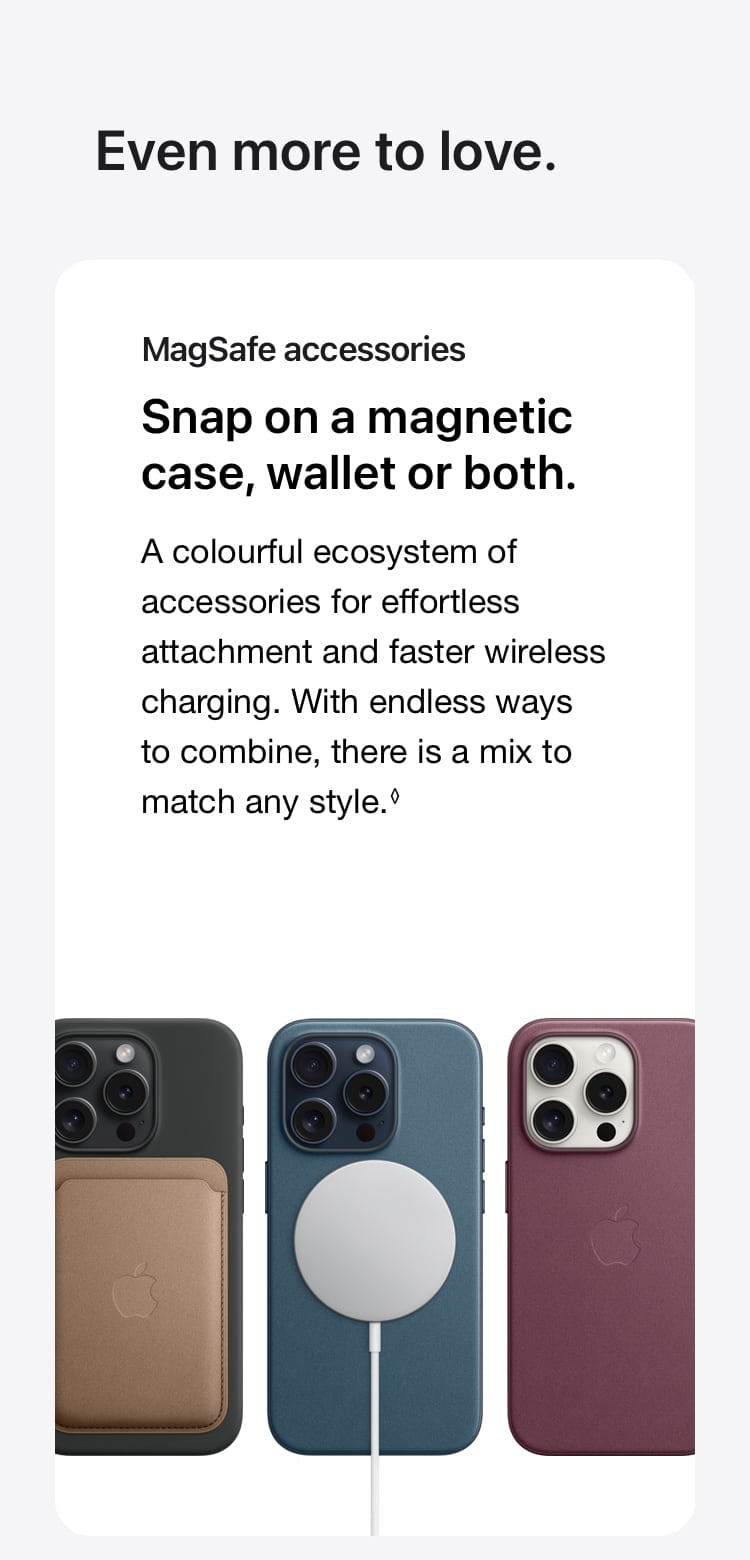 Choose from a variety of magsafe accessories for your iPhone 15 Pro - Singtel