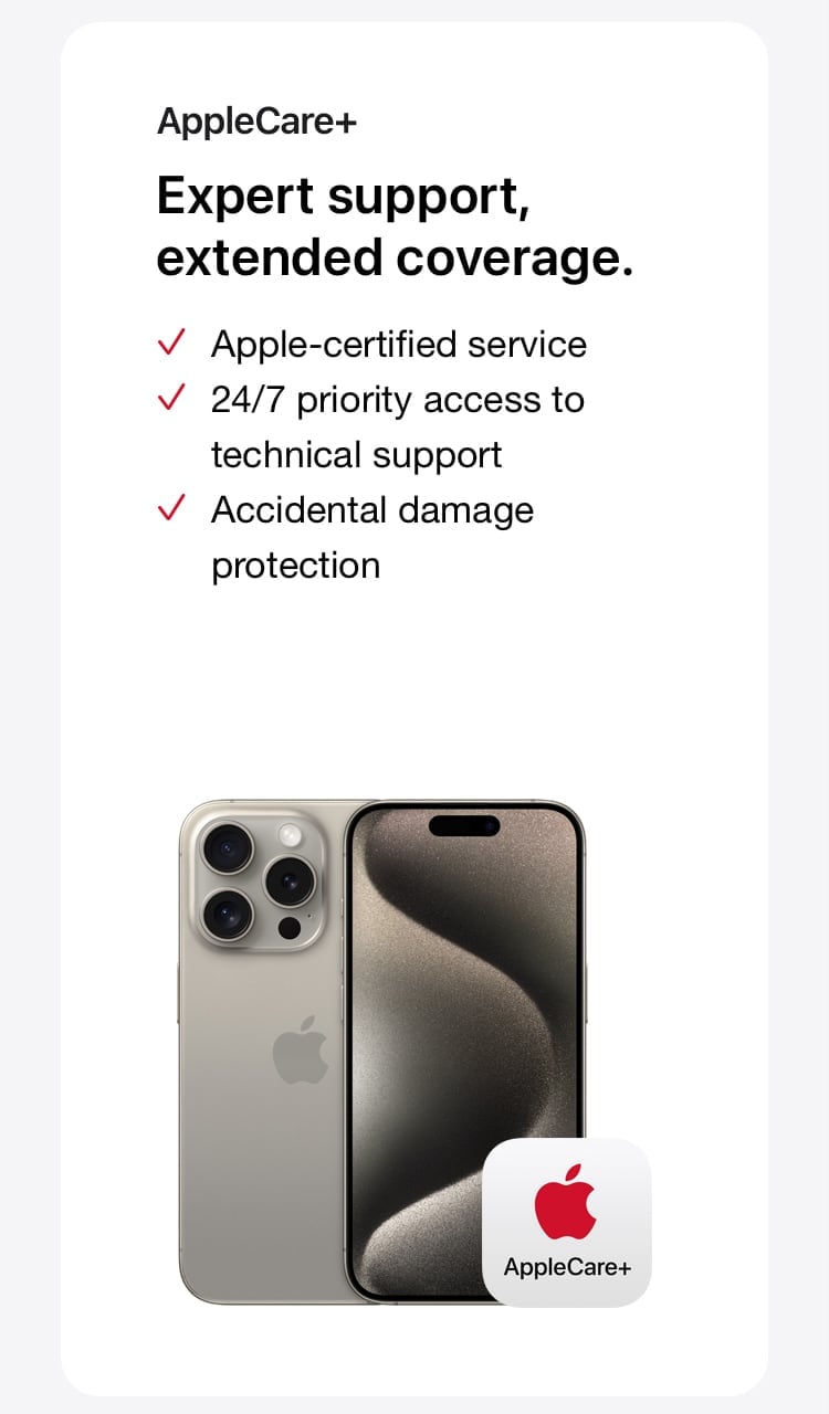 AppleCare+ offers expert support and extended coverage - Singtel
