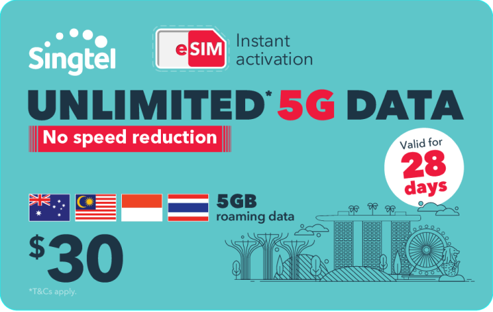 $30 5G Tourist eSIM