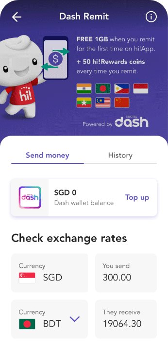 how to remit on hi App - guide