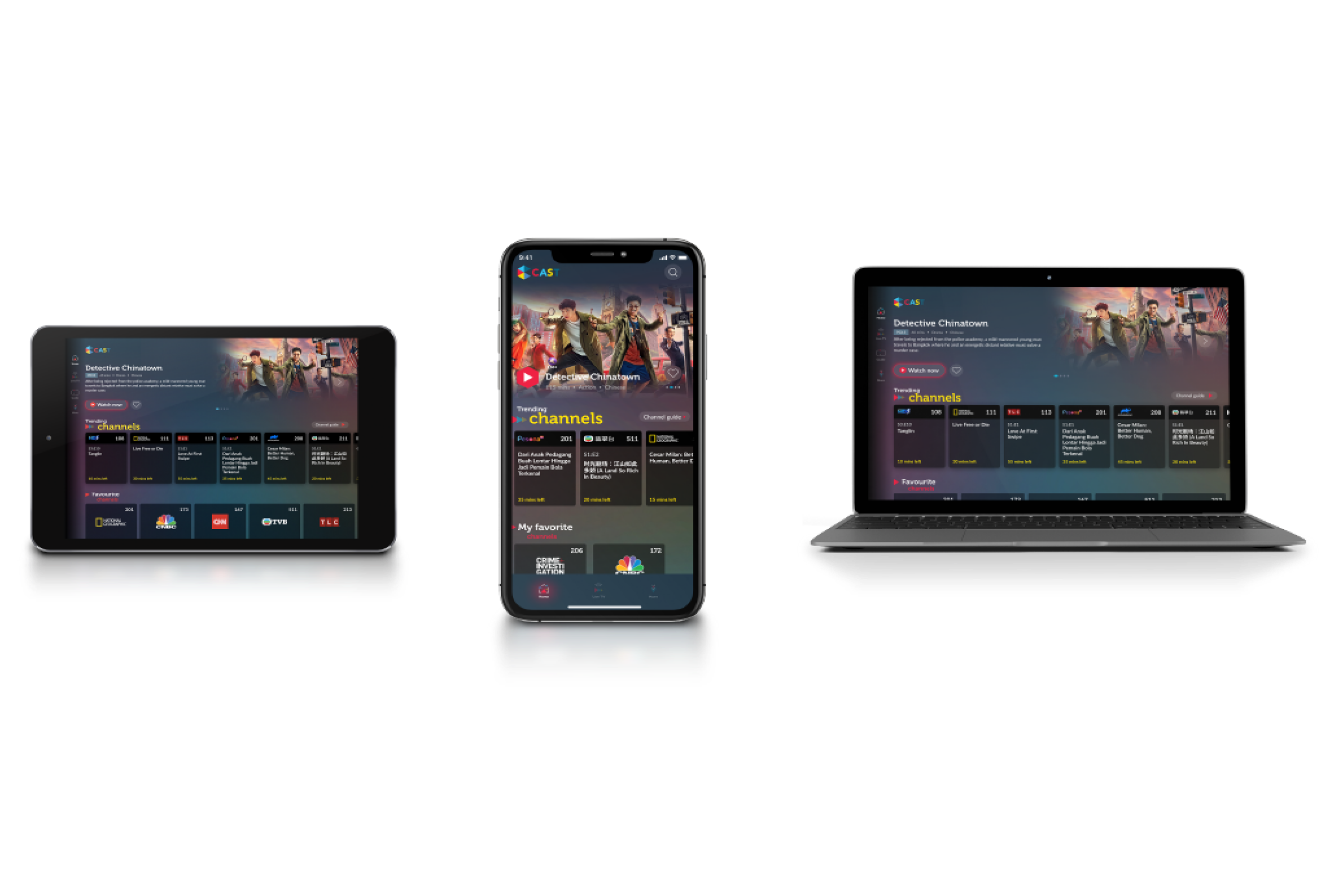 Watch on the go with Singtel CAST app
