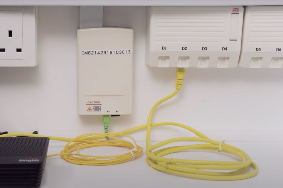 Fibre Termination Point (FTP) located in the utility cabinet.