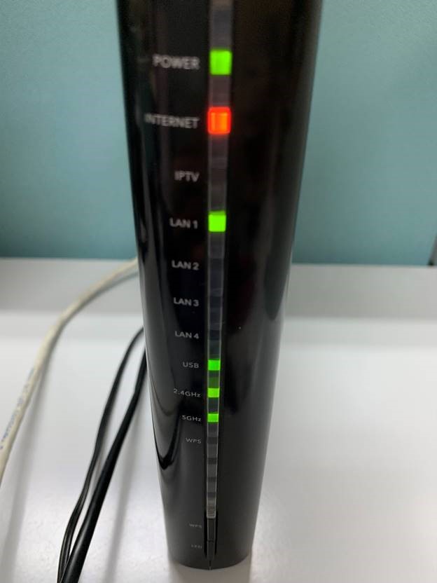 Orange Internet LED after connecting to mobile network – Singtel Support