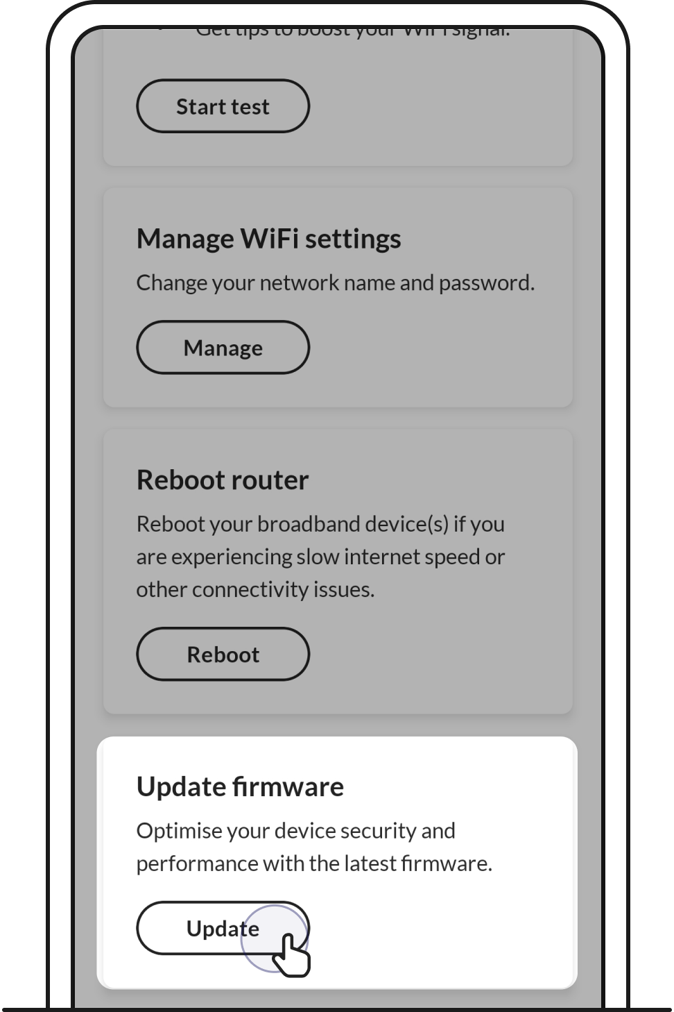 Update firmware step 3 – Singtel update firmware