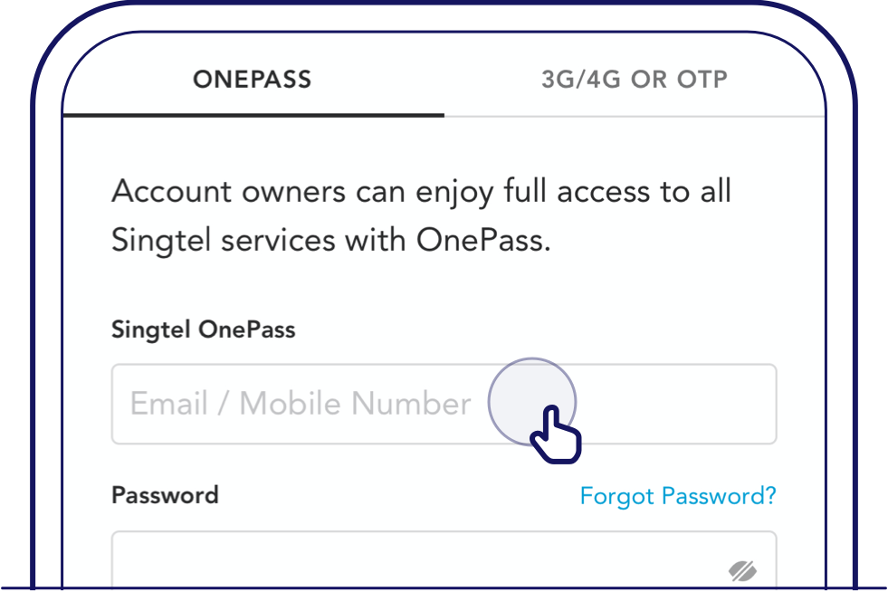 Login to my account to manage Singtel broadband add-ons