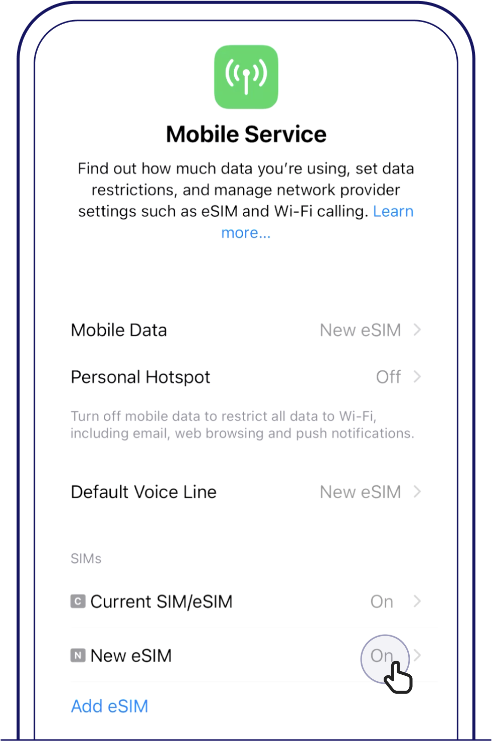 You should see this page once you're done setting up your eSIM – Singtel eSIM