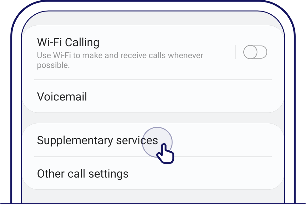  To check if caller ID is enabled on Android, launch the Phone app, tap on the menu icon with 3 vertical dots, go to 'Settings' & tap 'Supplementary services' 