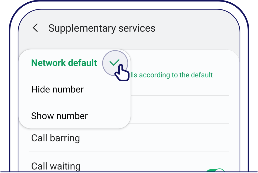 Ensure that 'Network default' is selected 