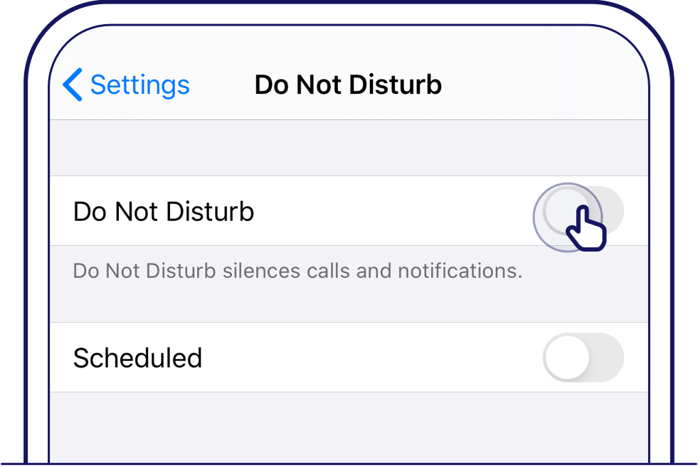 Ensure your device settings and ensure 'Do Not Disturb' is disabled.