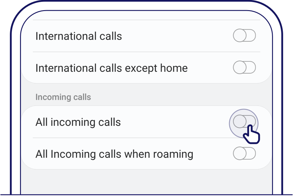 Ensure that you have disabled barring on incoming calls 