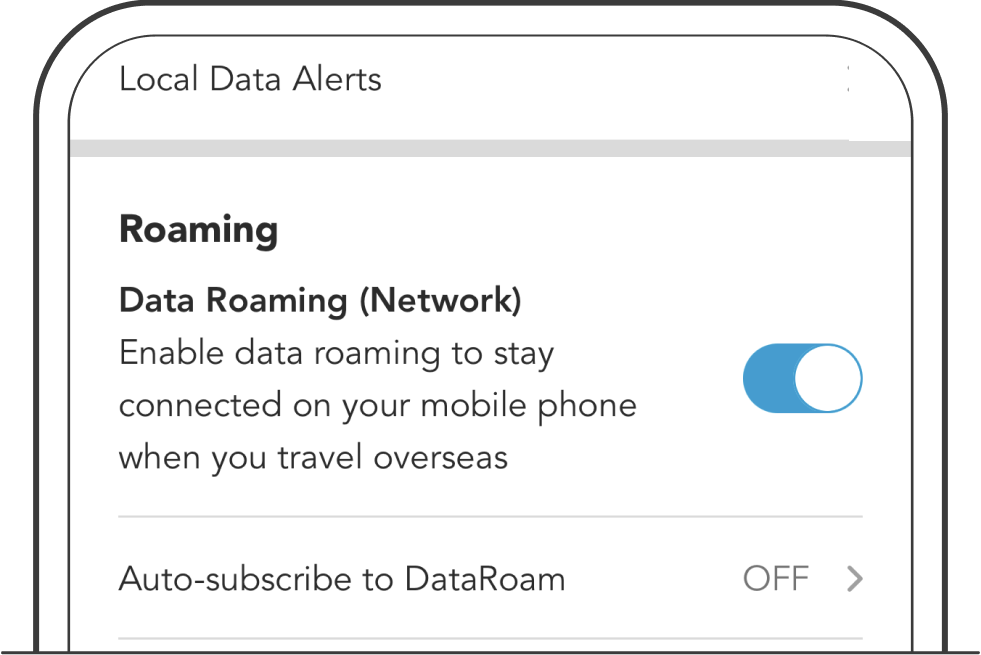Go to Settings and enable Data Roaming (Network)'