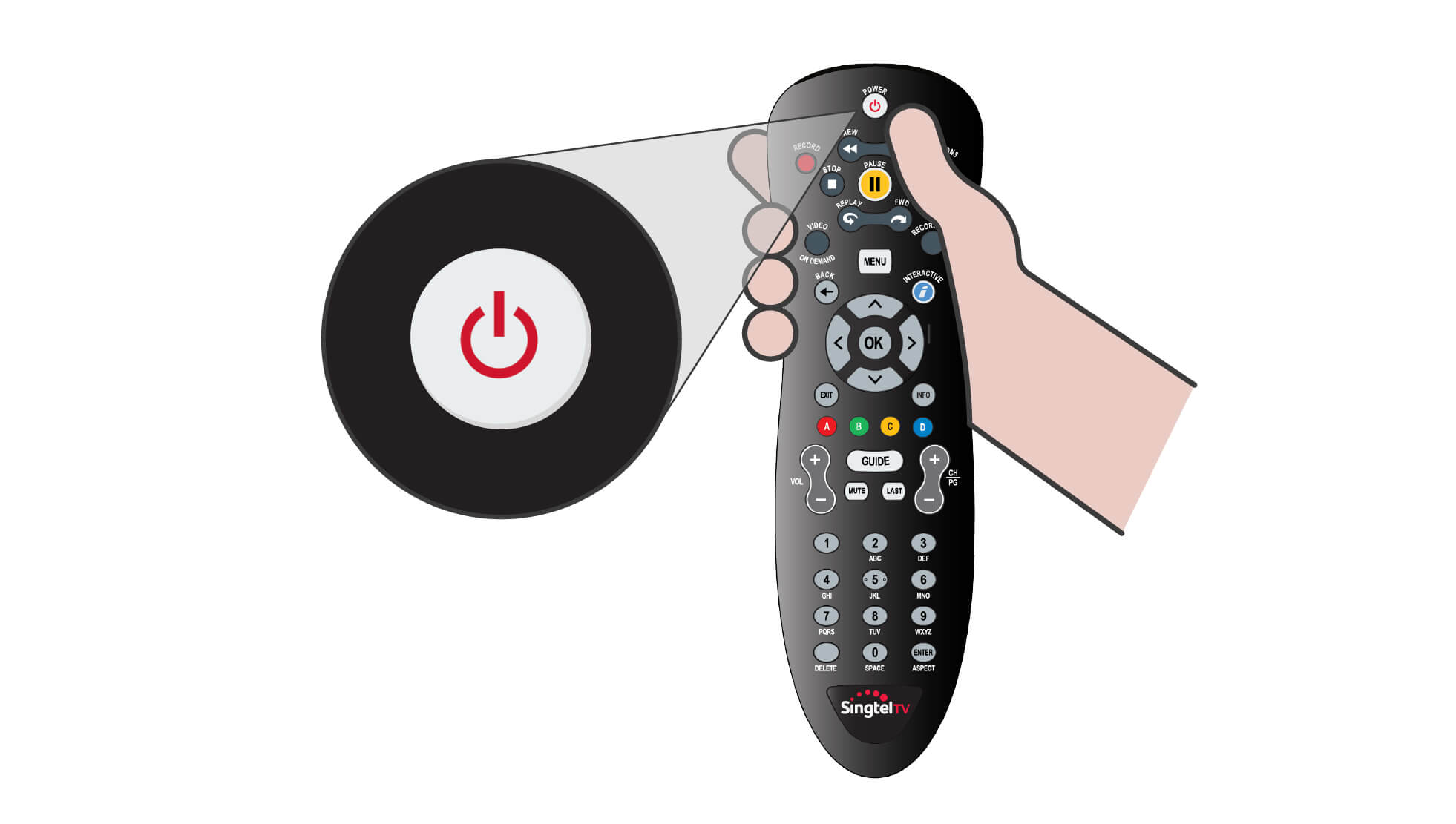 Select the channel and press OK - Singtel Support